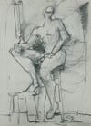 Seated Male Nude