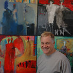 Bob and 4 Paintings
