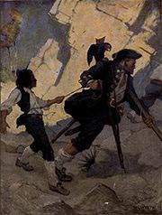 The Hostage by N.C. Wyeth, 1911, for Treasure Island by Robert Louis Stevenson.