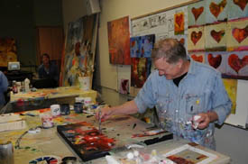 Bob Painting at Butte College Workshop
