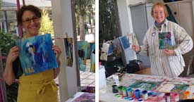 Two Mendocino Art Center Workshop Painters