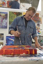 Bob Painting Canvas Sides