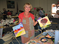 Sue & her Floral Painting